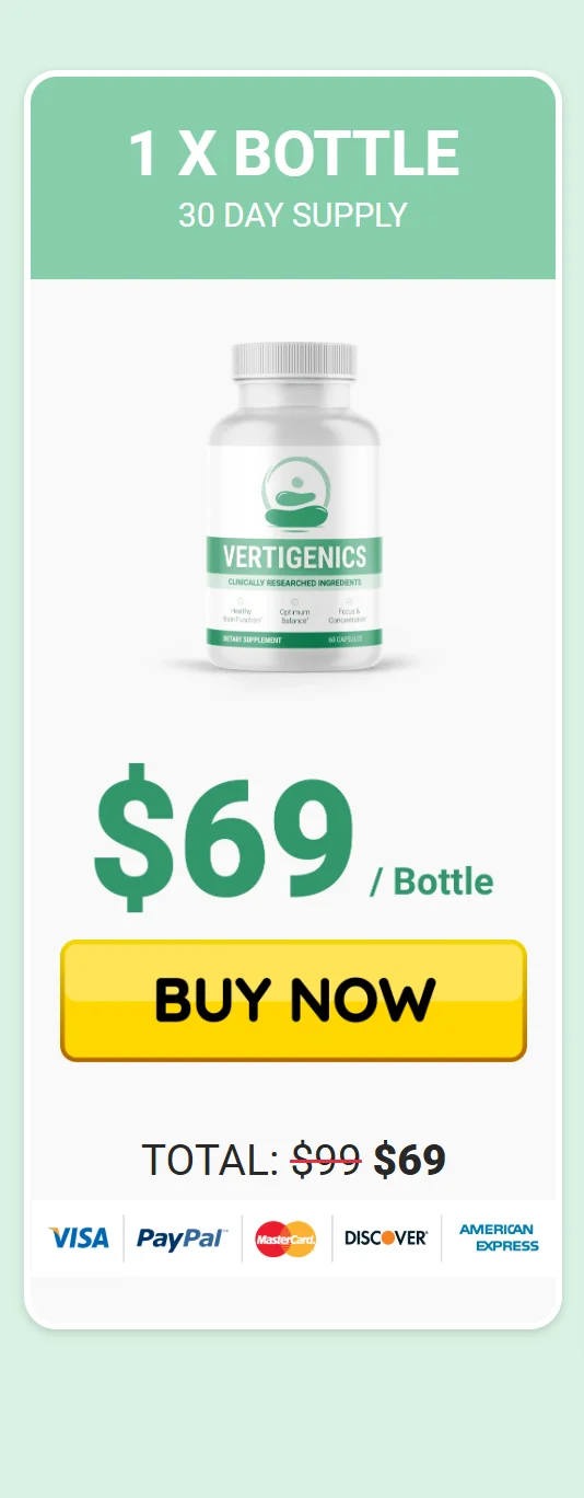 Vertigenics™ 1 bottle pricing